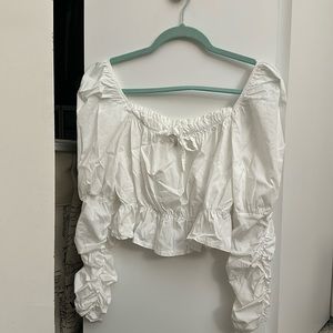 Bright white blouse from brand Italian Style.